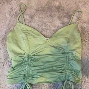 Mint green crop top